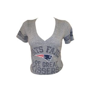 Patriots - Victoria’s Secret “Pats Fans Are Great Kissers” v-neck tee